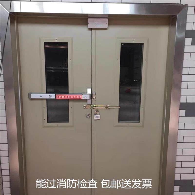 百佳消防门门锁 平推式消防锁 防火门逃生锁具