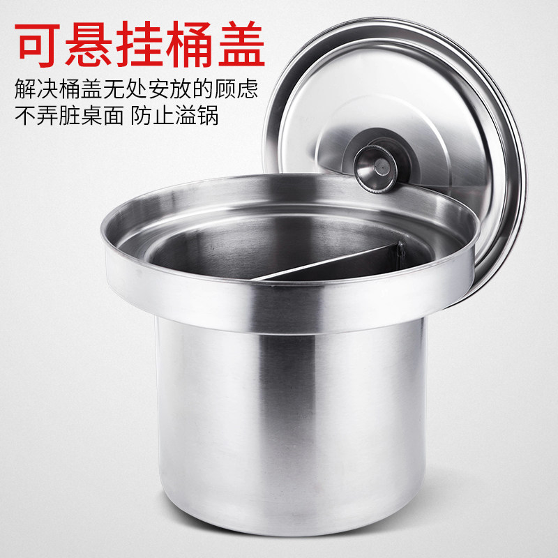 加厚不锈钢鸳莺水铮蒸铮面铮汤粉炉专用不锈钢锅煮面锅汤煲汤桶