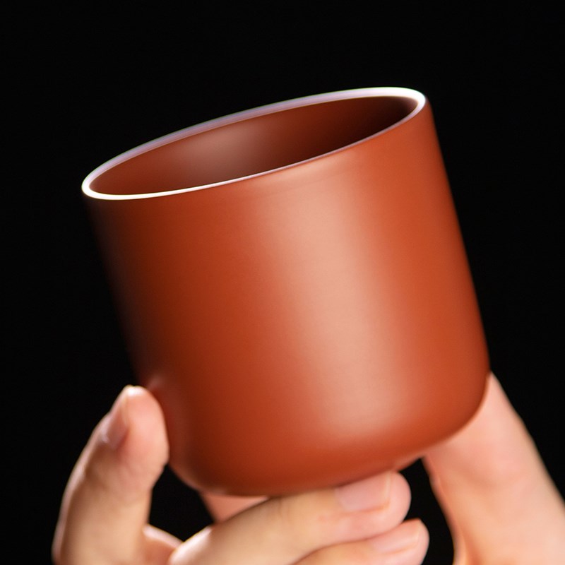 紫砂小茶杯功夫茶主人杯单杯手工品茗杯小号紫砂杯陶瓷茶具礼盒装