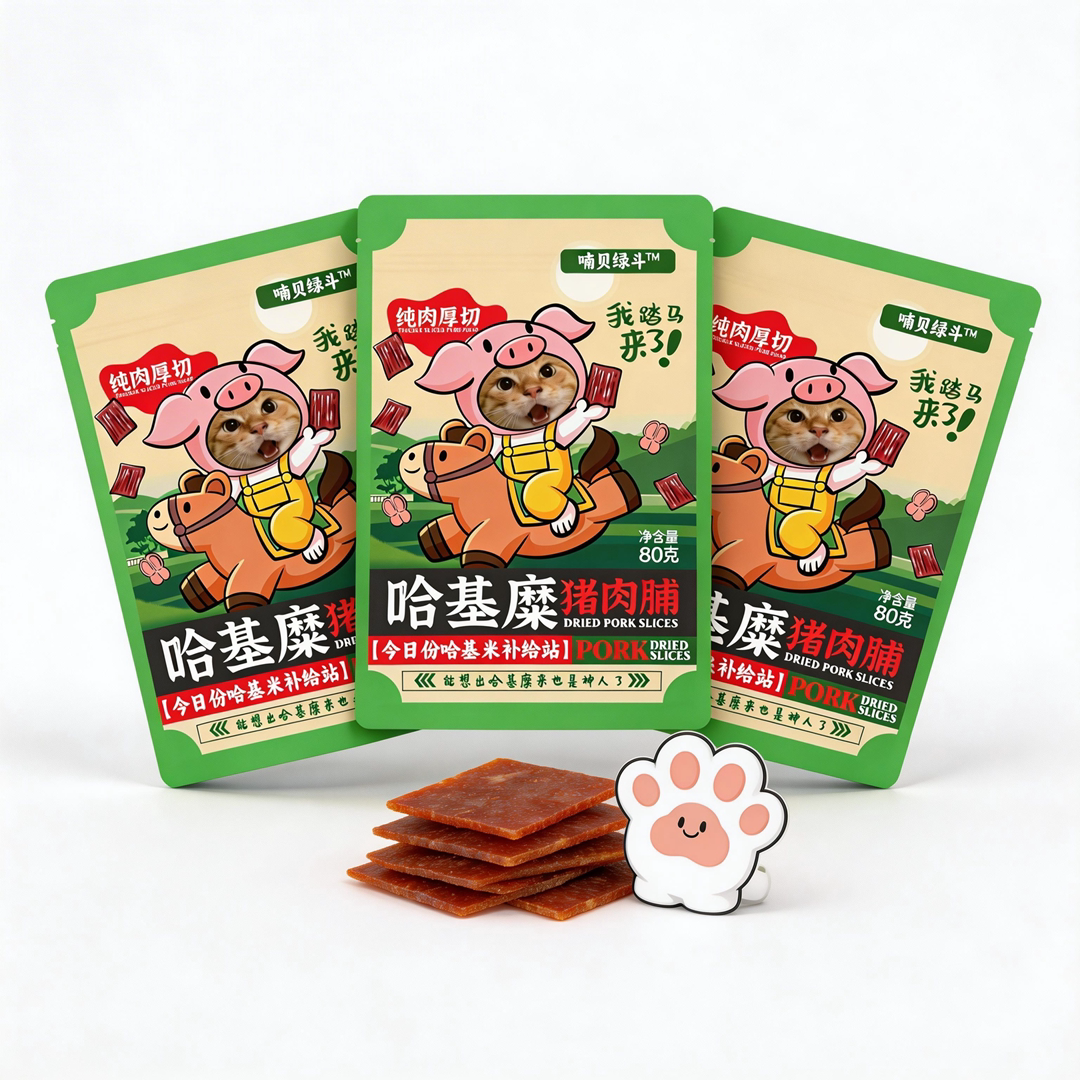 [哈基糜猪肉脯] 靖江神人零食猪肉脯猪肉脯三袋店长力推