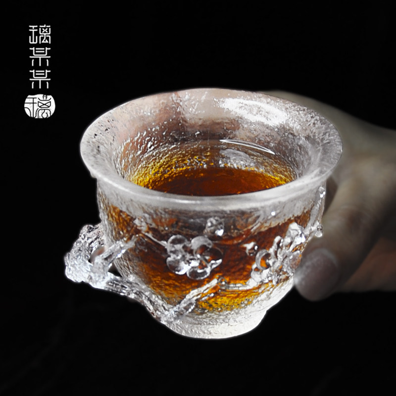 琉璃主人杯单杯女茶杯个人专用中式加厚防烫古法玻璃小品茗杯茶具图片