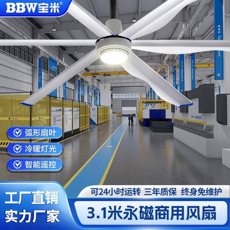 跨境工业吊扇大风力工厂车间强力健身房仓库商用厂房吊顶电风扇