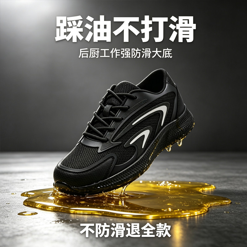 御厨盾厨师鞋防滑防水防油透气
