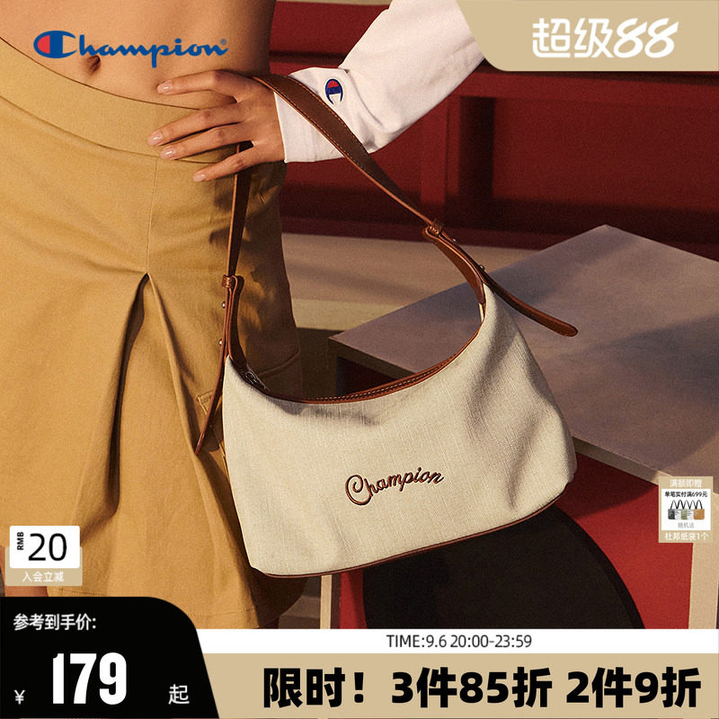 Champion冠军腋下法棍包26新款女小巧百搭单肩包简约通勤背包秋季图片