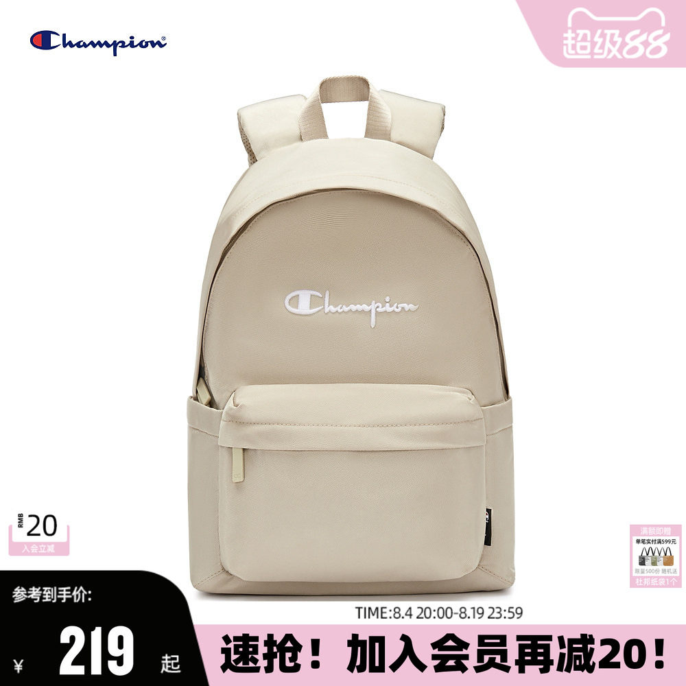 Champion冠军双肩包女时尚背包大容量书包男旅行包运动包字母秋季