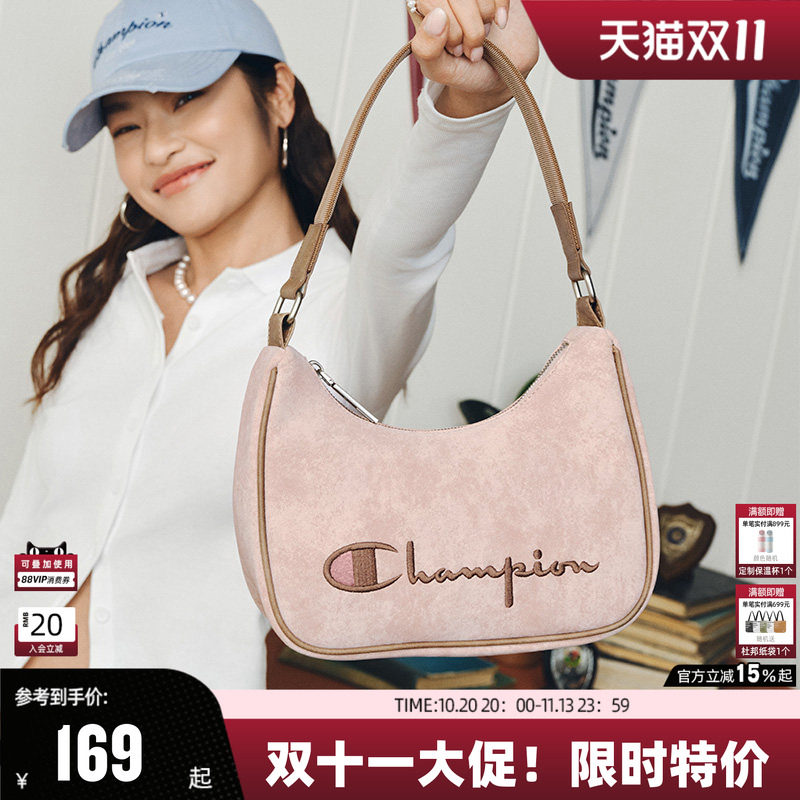 Champion冠军腋下包高级感小众刺绣精致包包单肩轻奢通勤聚会百搭