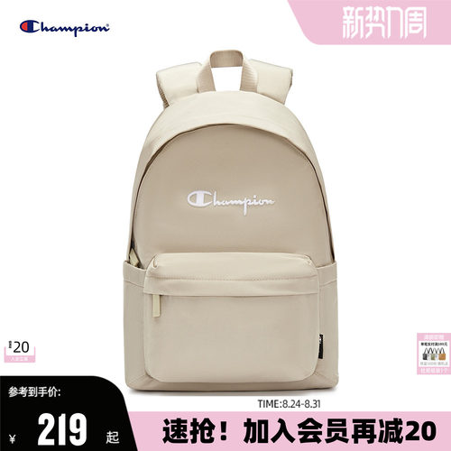 Champion冠军双肩包女时尚背包大容量书包男旅行包运动包字母秋季