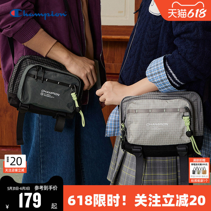 Champion冠军单肩包26新款漫野小方包出游登山潮流斜挎包夏季