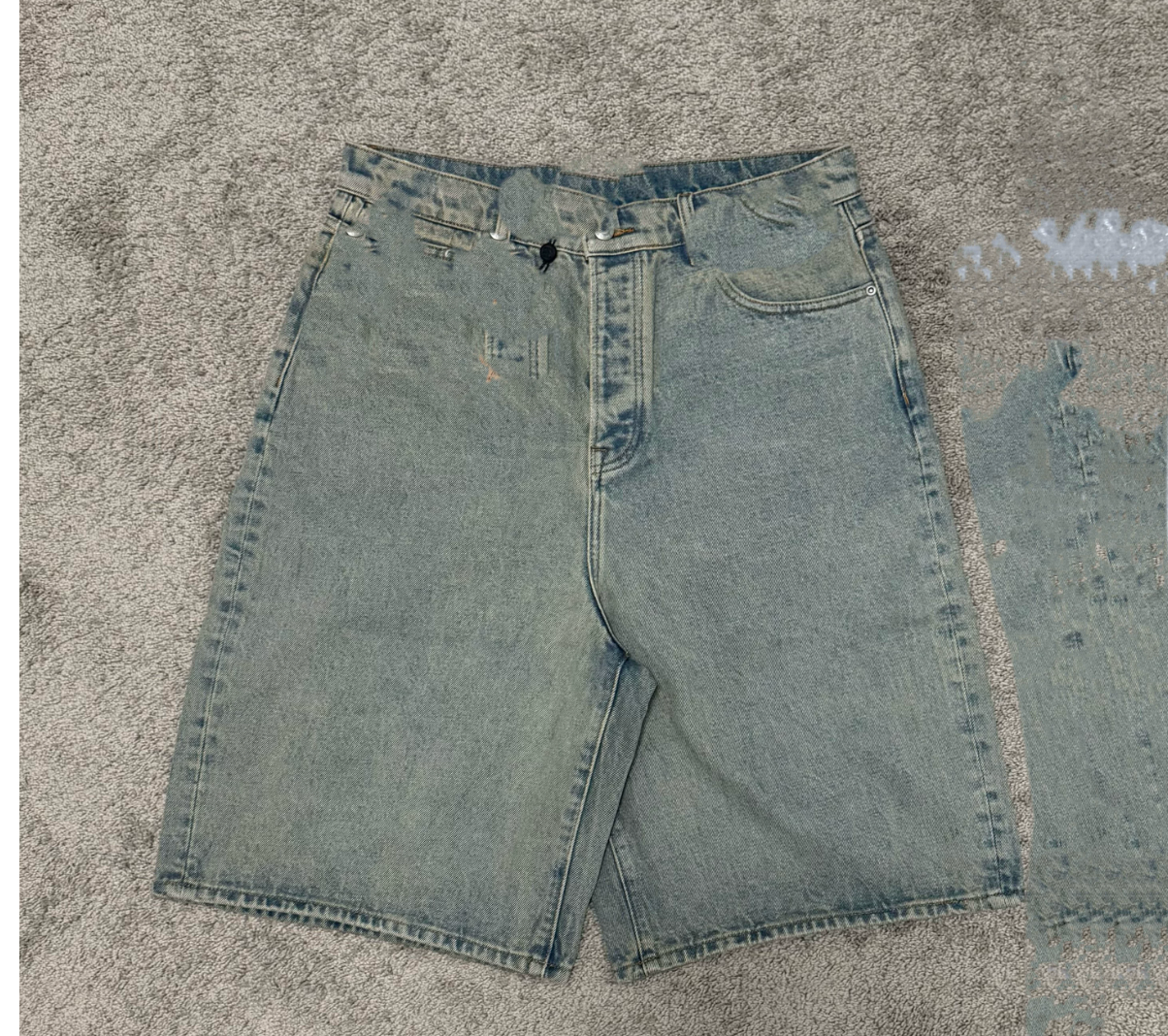 thumbnail for MM SS Personalized Custom Light Plate Shorts Denim [Good Quality]