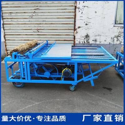 稻草芦苇编织机 新型电动草苫子温被机 家用自动切边编草帘机