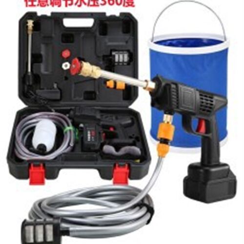 水枪清洗家用高压无线洗车机车用充电纯铜电机大功率锂电池刷车器