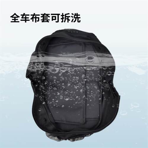 M1EYY轻便分离式宠物推车 天蓝色中小型犬用 老狗外出专用