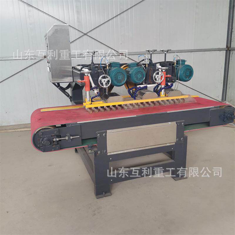 全自动数控三刀瓷砖切割机大理石材开槽下料机花岗岩开槽倒角机