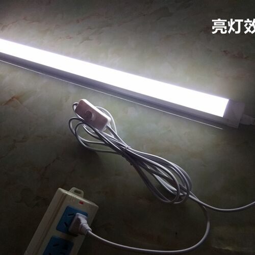 T8LED一体化灯管带开关插头线日光管T8支架宿舍阅读双排加亮40w