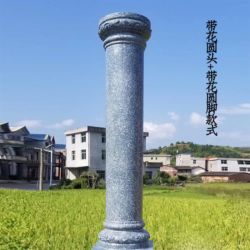 别墅大门光面圆形罗马柱子模具水泥建筑模板加厚塑料装饰造型模型