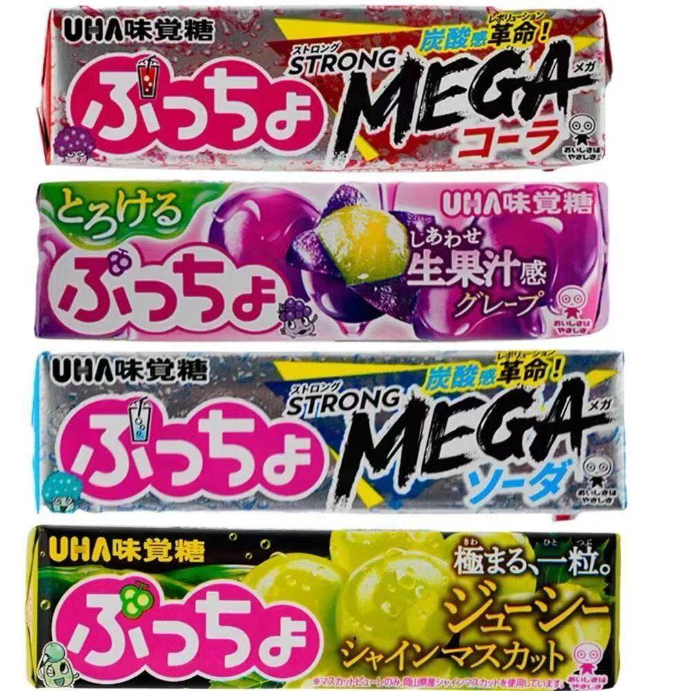 日本进口悠哈UHA果汁软糖3条乳酸菌味可乐夹心零食味觉糖50g/条