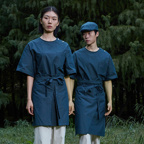 解围手作店茶餐厅服务员工作服