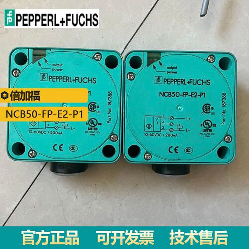 销售原装P+FU电感式传感器NCB50-FP-E2-P1 3线DC输出类型接近开关