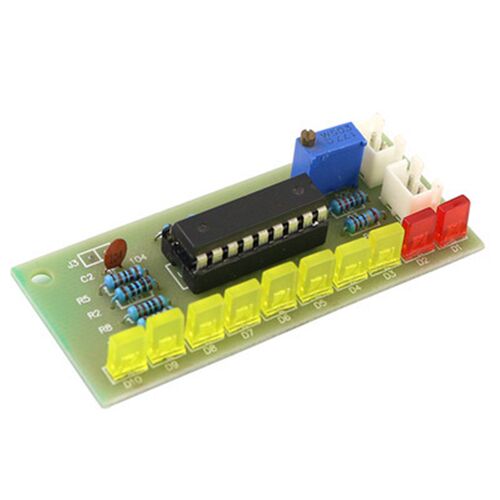 LM3915趣味10段音频电平指示器套件DIY 电平指示灯散件 焊接练习