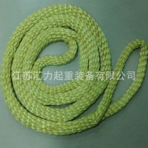 厂家直供 芳纶绳  防火绳30t8m 耐温吊绳30t6m 芳纶吊装绳