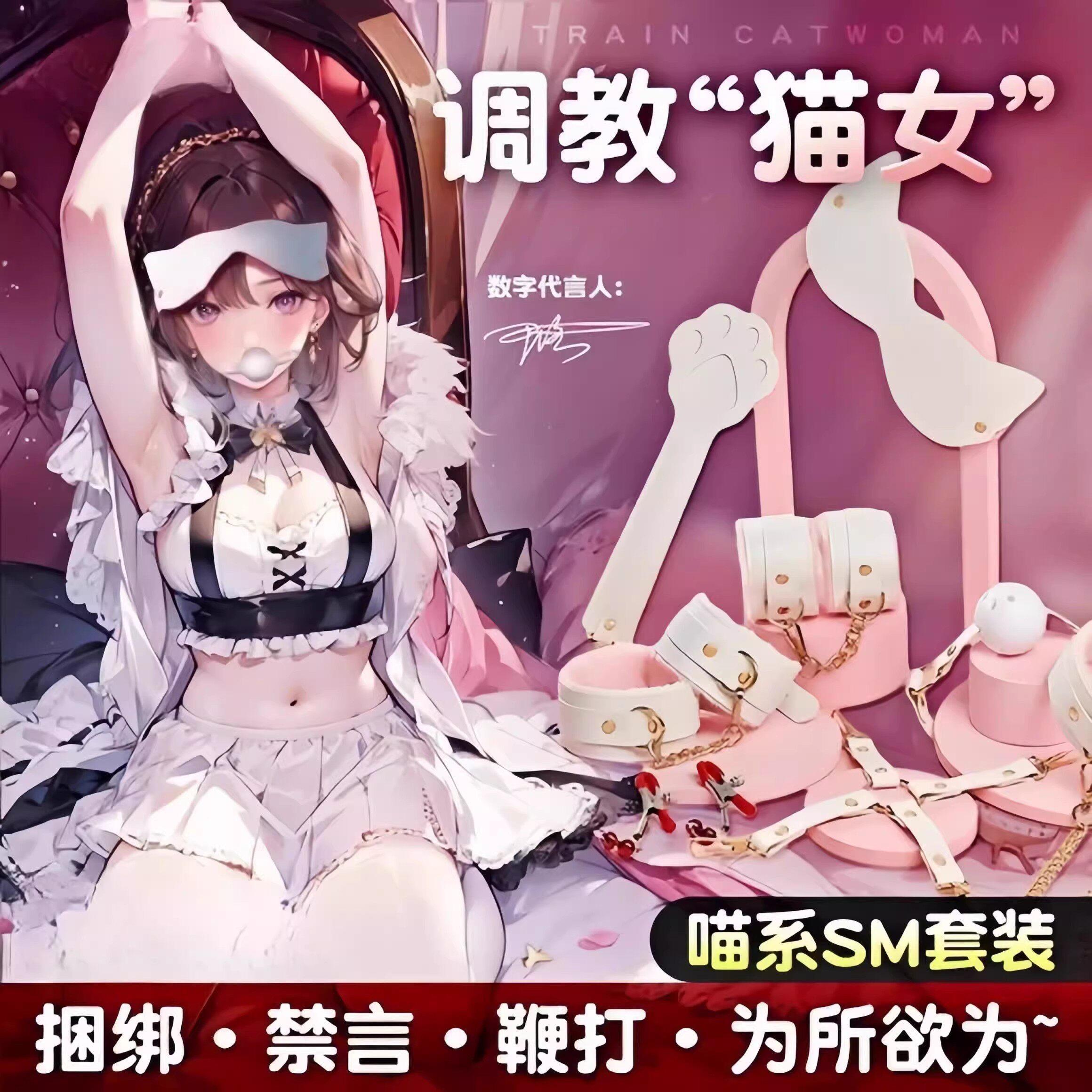 sm束缚捆绑套装道具情趣手铐女用品成人地狱级大尺度玩具调教口球