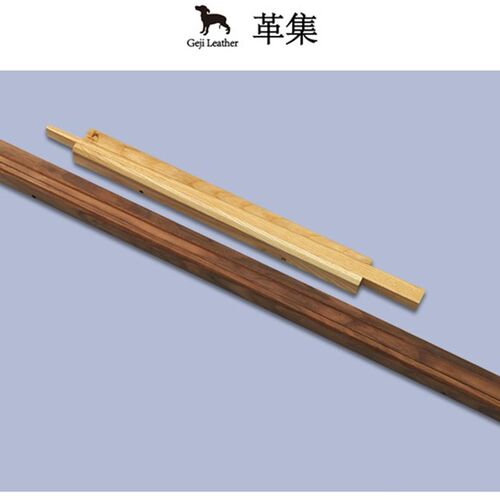 吾匠革集Geji leather皮带木夹涂边油磨边辅助工具V皮革DIY木头架