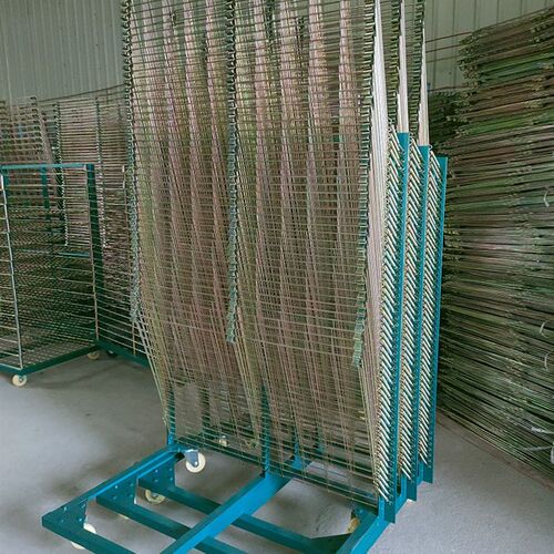 网版印刷千层架50层25层干燥架进烤箱烘干架N可折叠周转车货架置