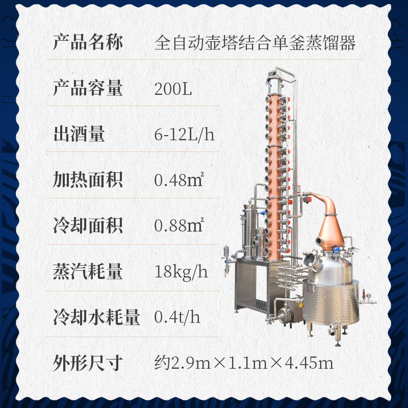 工厂自控L金酒威士忌白兰加地姆酒伏特蒸馏JM-CS-00器紫铜洋酒20