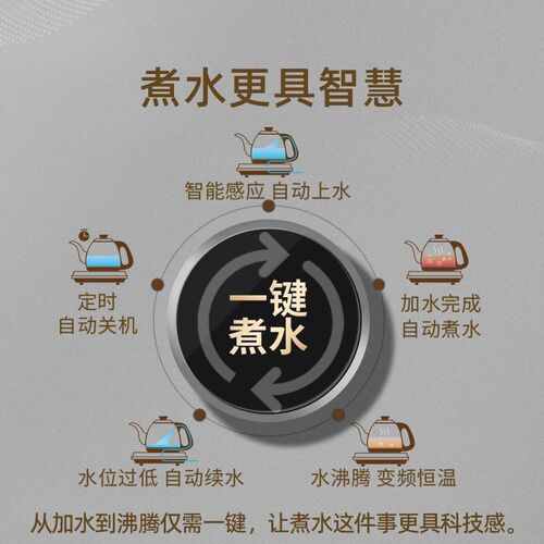 金灶FM-7全自动烧水壶泡茶专用304不锈钢煮水壶保温一体电热水壶