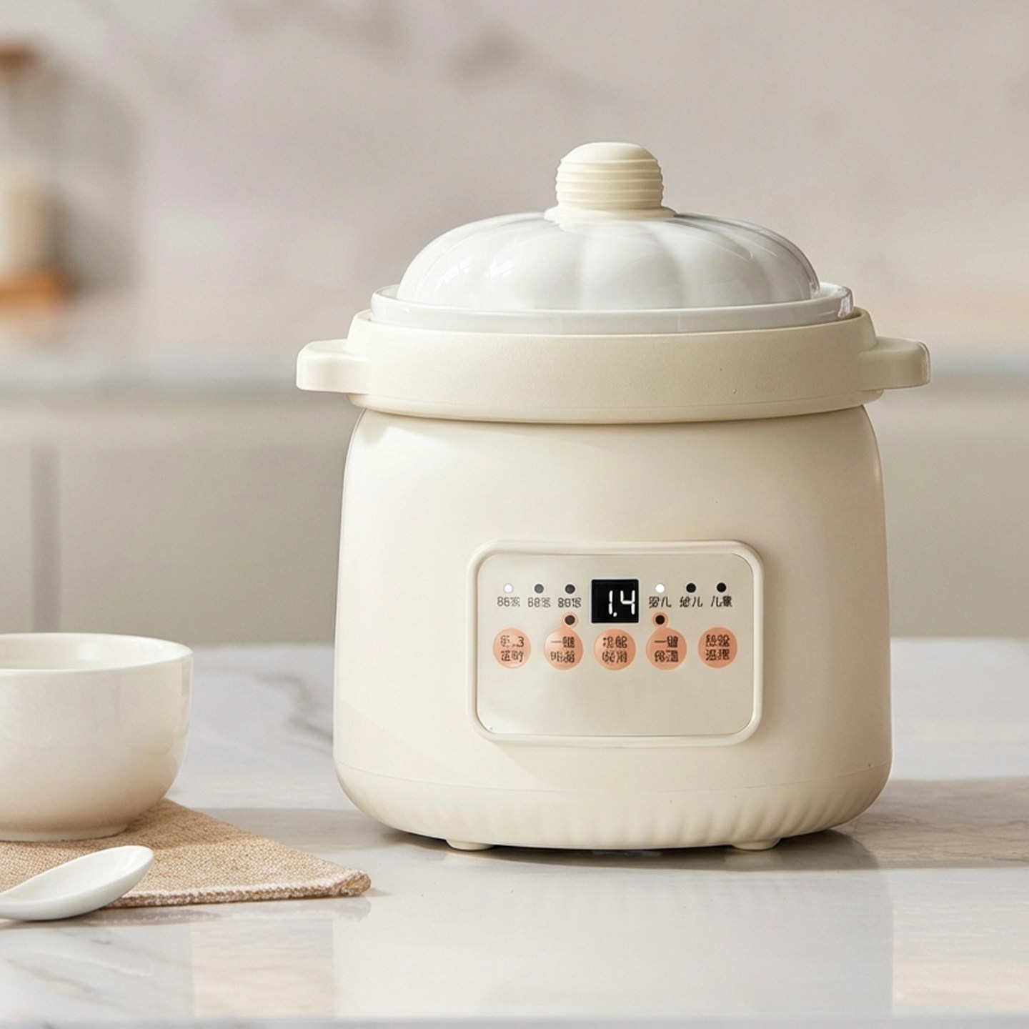 陶瓷电炖锅宝宝煮粥锅婴儿辅食锅煲汤燕窝电炖盅可预约家用煲汤锅