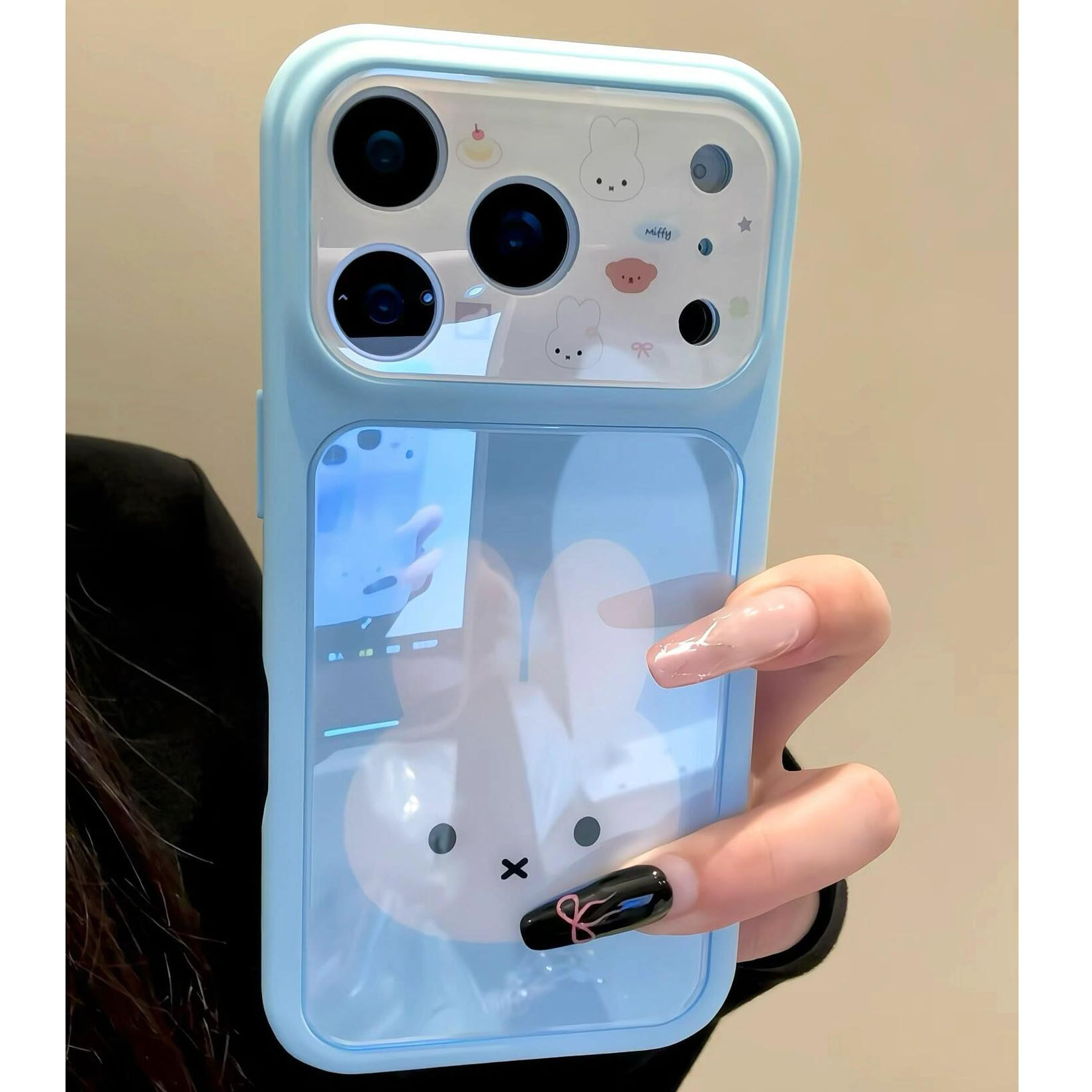 IPhone17pro韩系可爱小兔手机壳