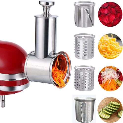 不锈钢切菜器沙拉机适用于Kitchenaid凯膳怡厨师机配件新款搅碎机