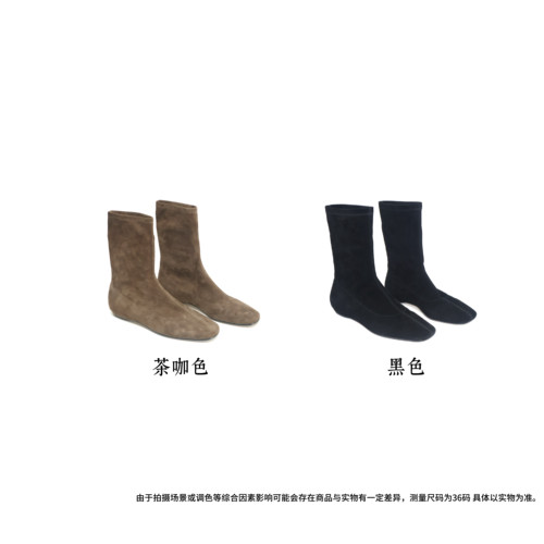 NUBIKK复古弹力瘦瘦短靴显腿长