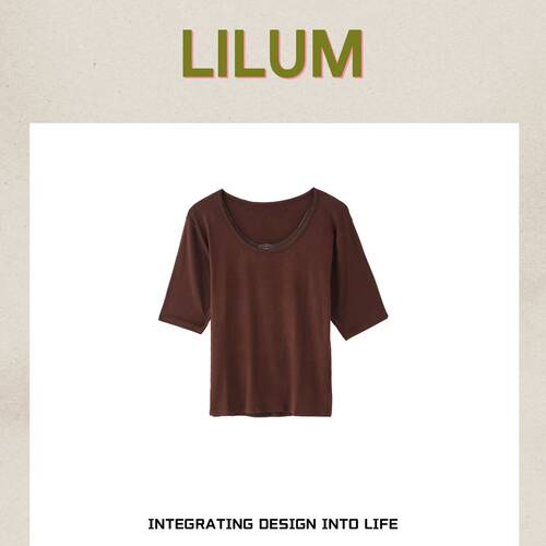 【小田直播间】LILUM厘白【雪域短袖】时尚百搭休闲短袖