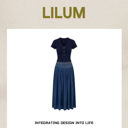 【甜甜专享】LILUM厘白【蓝莓套装】时尚百搭休闲套装