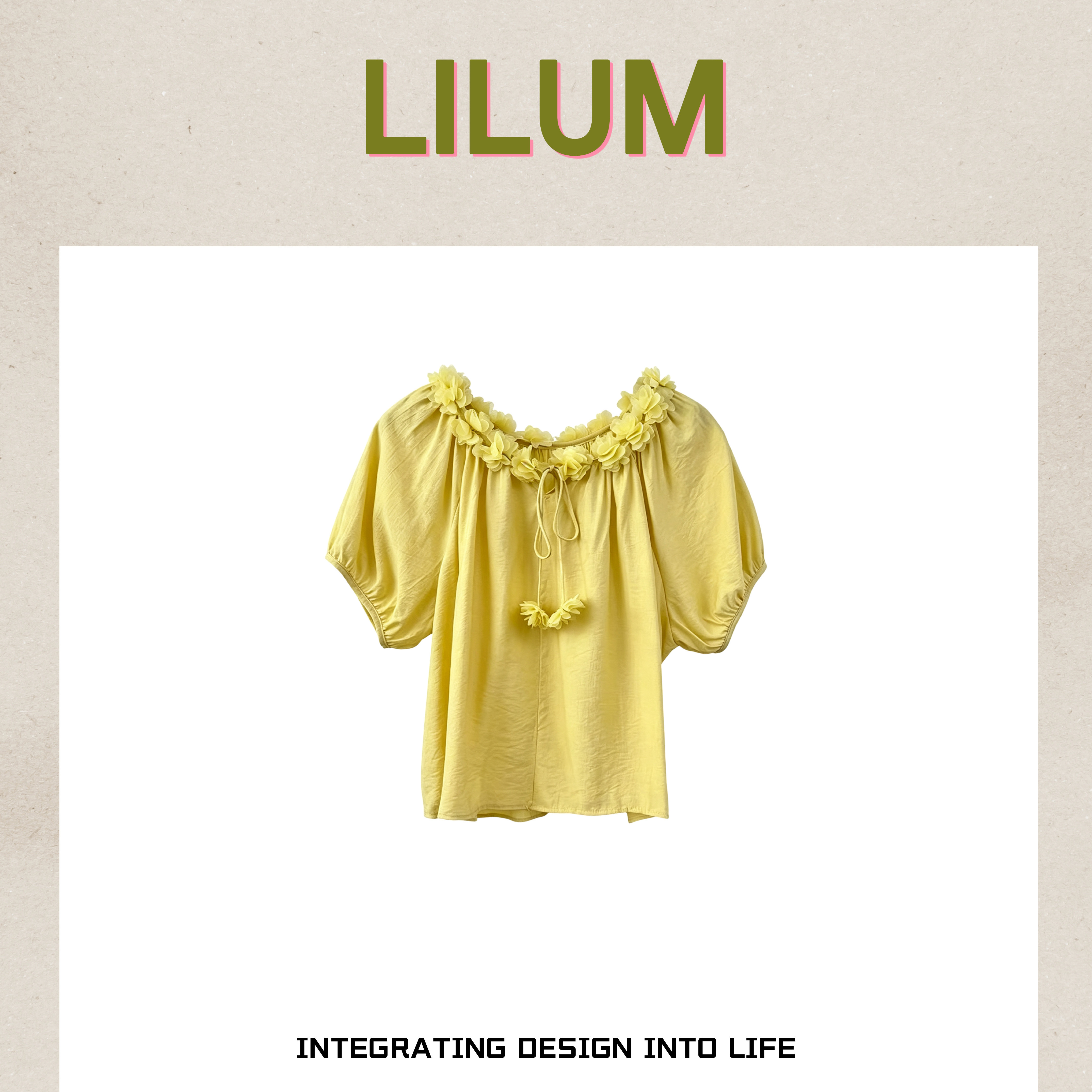 【小田直播间】LILUM厘白【香草衬衣】时尚百搭休闲衬衣LL6805
