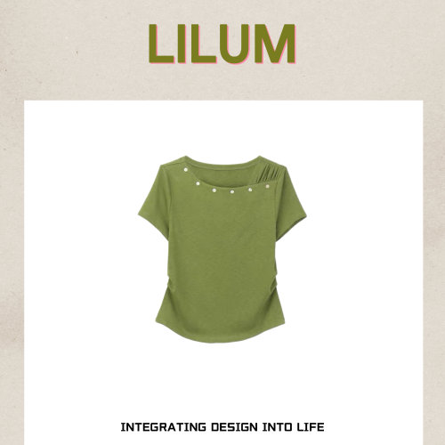 【小田直播间】LILUM厘白【卡尔短袖】时尚百搭休闲短袖