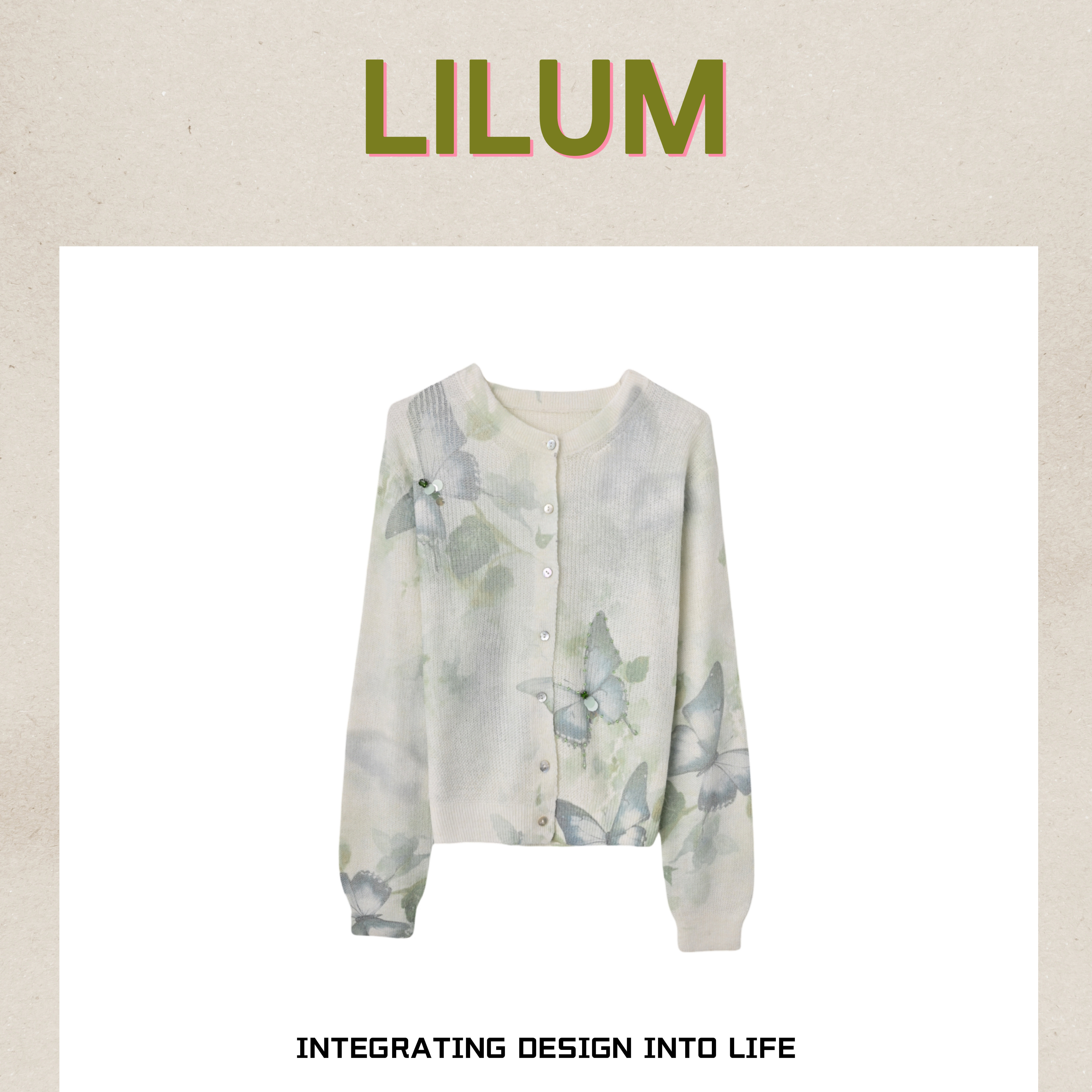 【小田专享】LILUM厘白【轻珊瑚】时尚百搭休闲毛衣