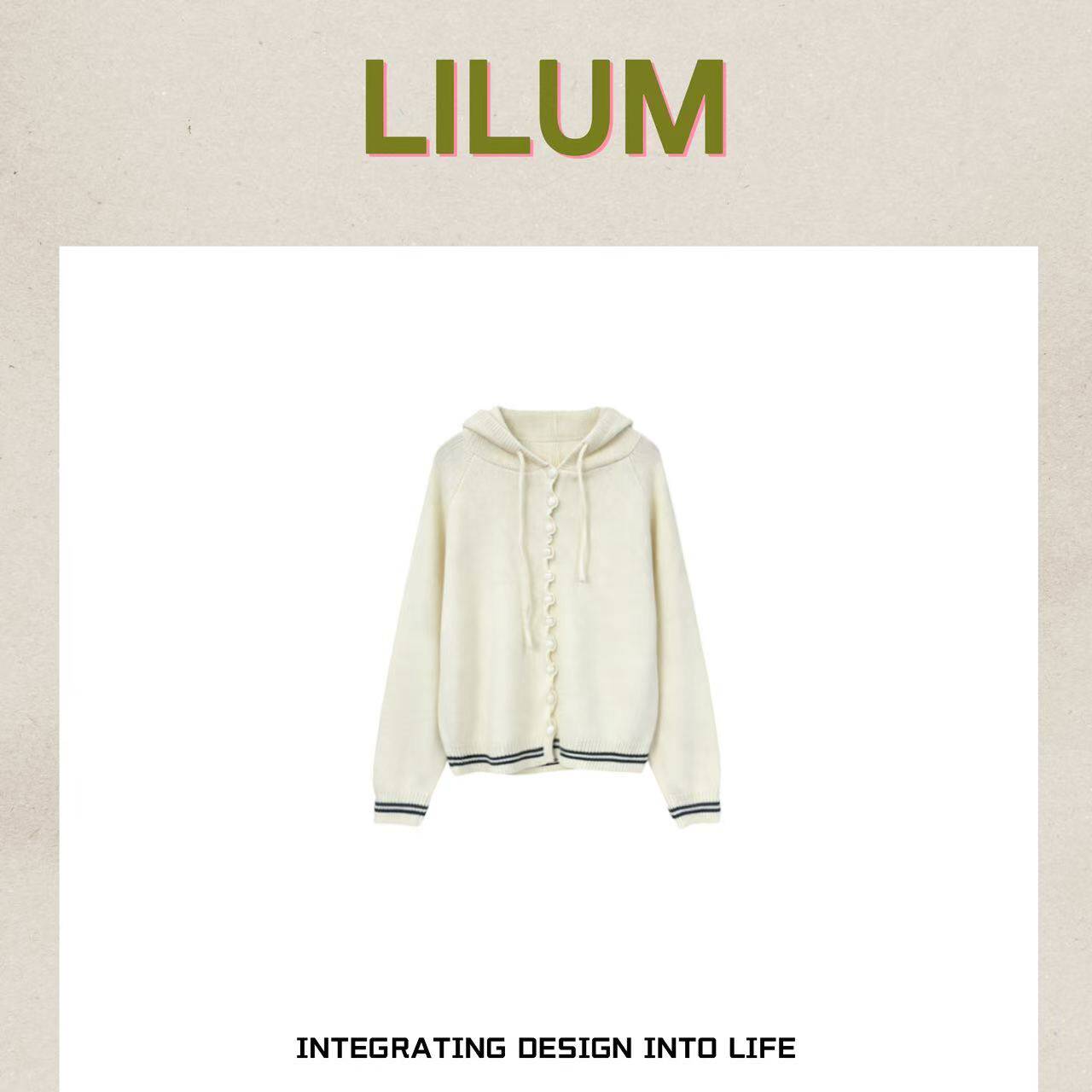 【9周年直播盛典】LILUM厘白【向桥毛衣】时尚百搭休闲毛衣