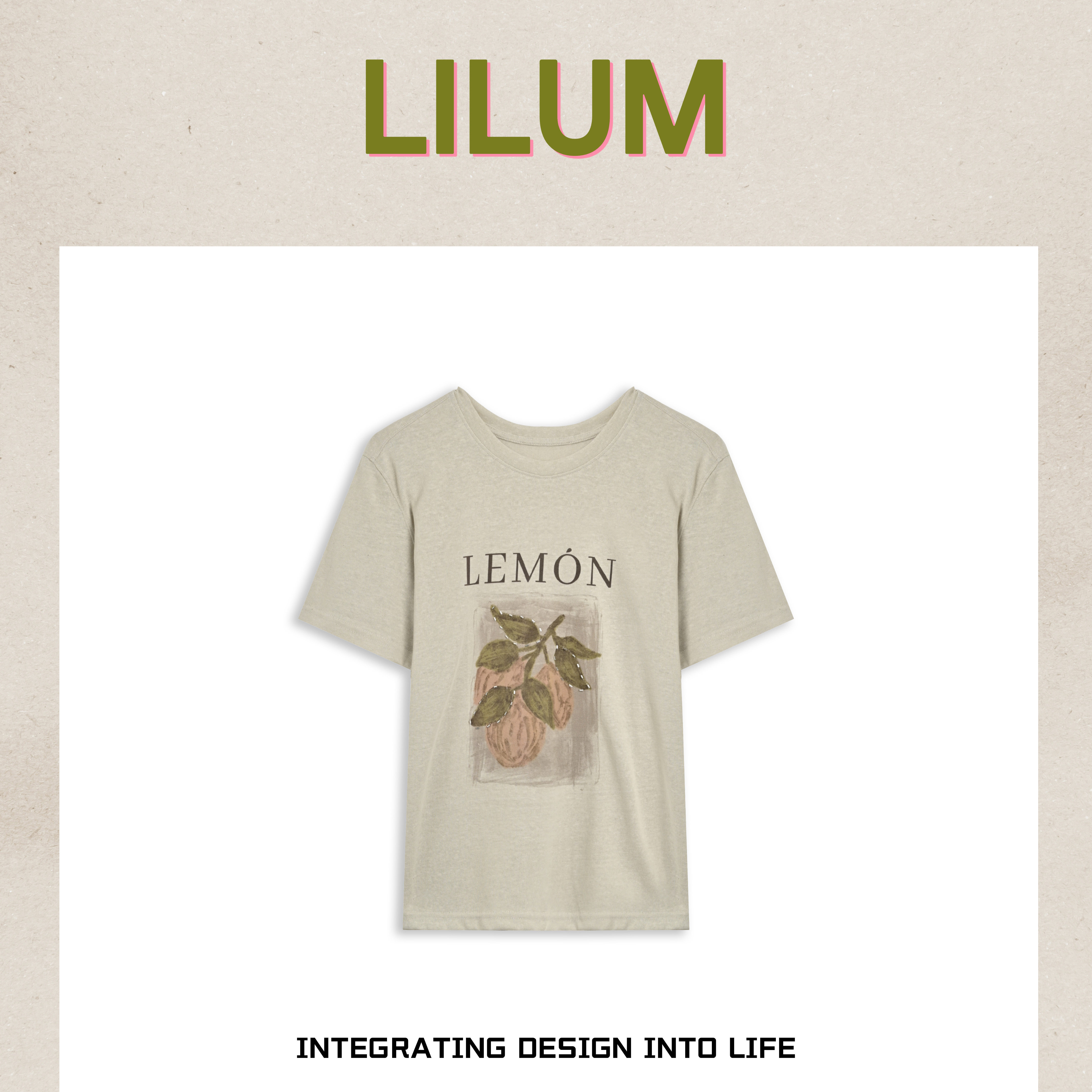 【小田专享】LILUM厘白【池瑜】时尚百搭休闲短袖