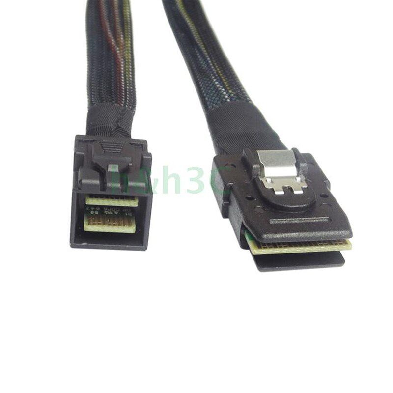 Mini SAS全新12G转6G SFF8643转SFF8087阵列卡背板转接线50CM 1米