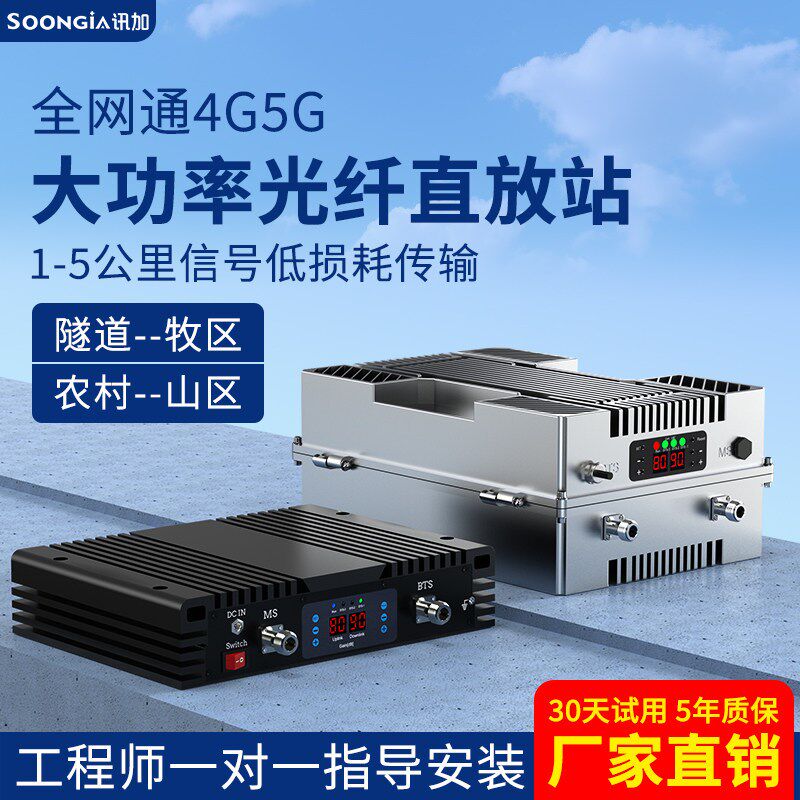 小功率光纤直放站三网手机信号放大增强器接收放大扩大器山区城区