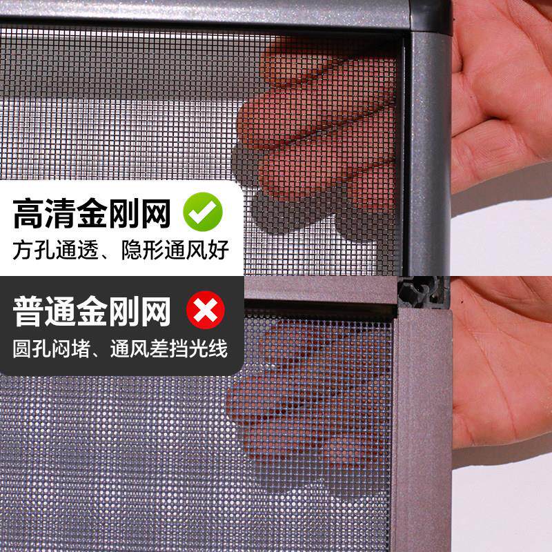 铝金/窗合户安全免防打护栏孔整框儿童高层飘窗平开窗免钉家用自