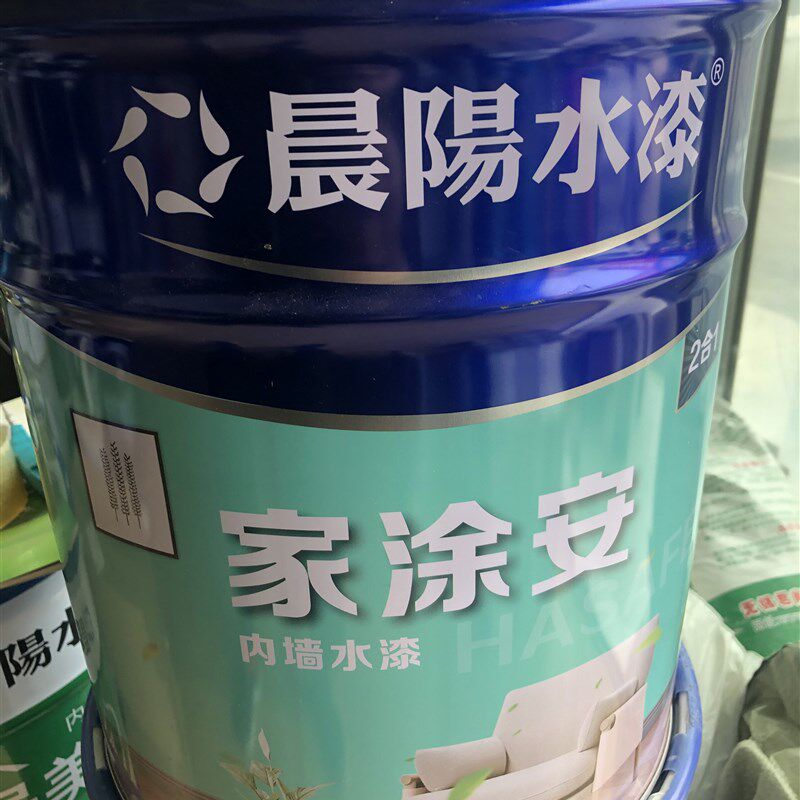 晨阳水漆内墙水漆白色哑光墙面漆按钮