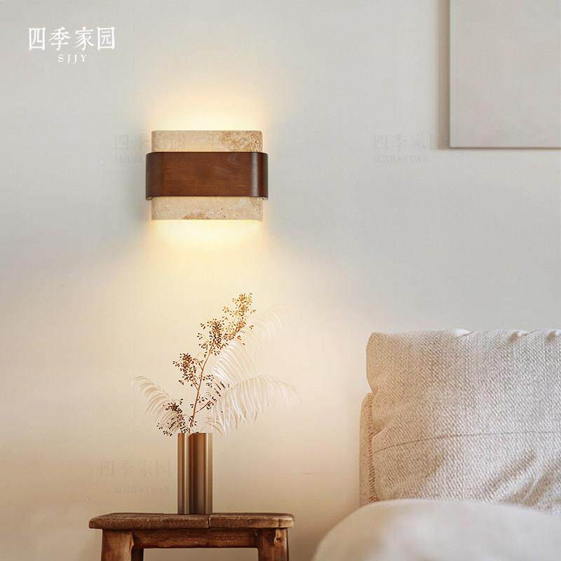 四家园季中古卧室床头壁B-026灯侘寂客厅走廊楼梯复古风宋代美墙