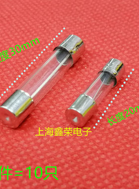 行车记录仪车充一拖三车载10A玻璃保险管丝F2AL250V 通用熔断器5A