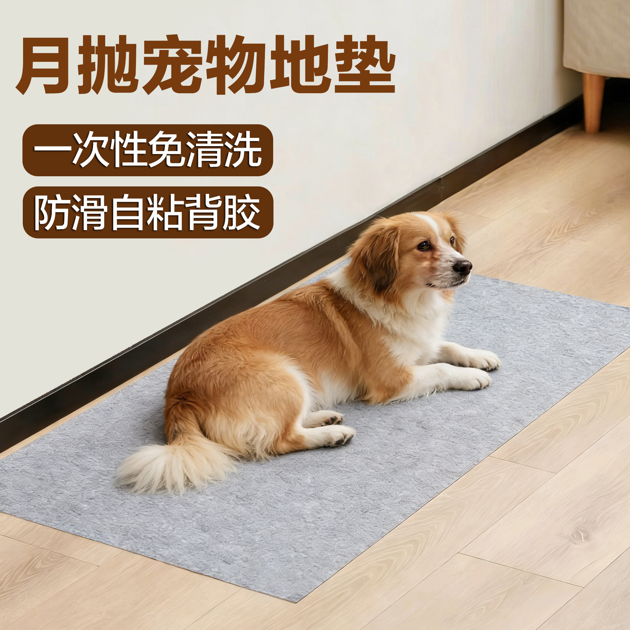 猫狗一次性宠物垫子免清洗次抛型防水隔污垫防滑防脏自粘背胶地垫图片