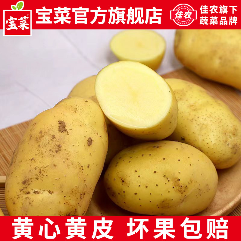 佳农宝菜黄心土豆现挖直发5斤