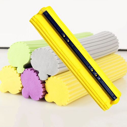 海绵拖把头家用滚轮胶棉拖把头棉头吸水通用替换头27CM 33CM 38CM