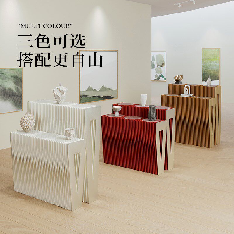 十八纸货架展示柜台中岛线下实体样品珠宝模型产品多层置物陈列架